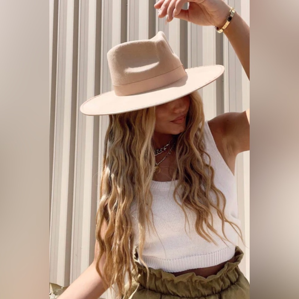 Lane 201 Beige Flat Brim Hat